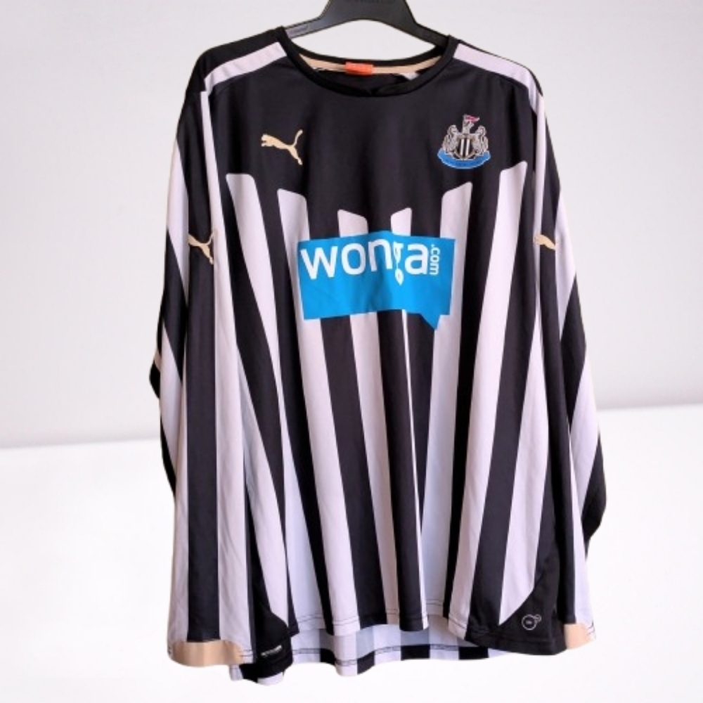 Puma New Castle United 2014/15 Home Football Shirt Jersey Long Sleeves Size XXL